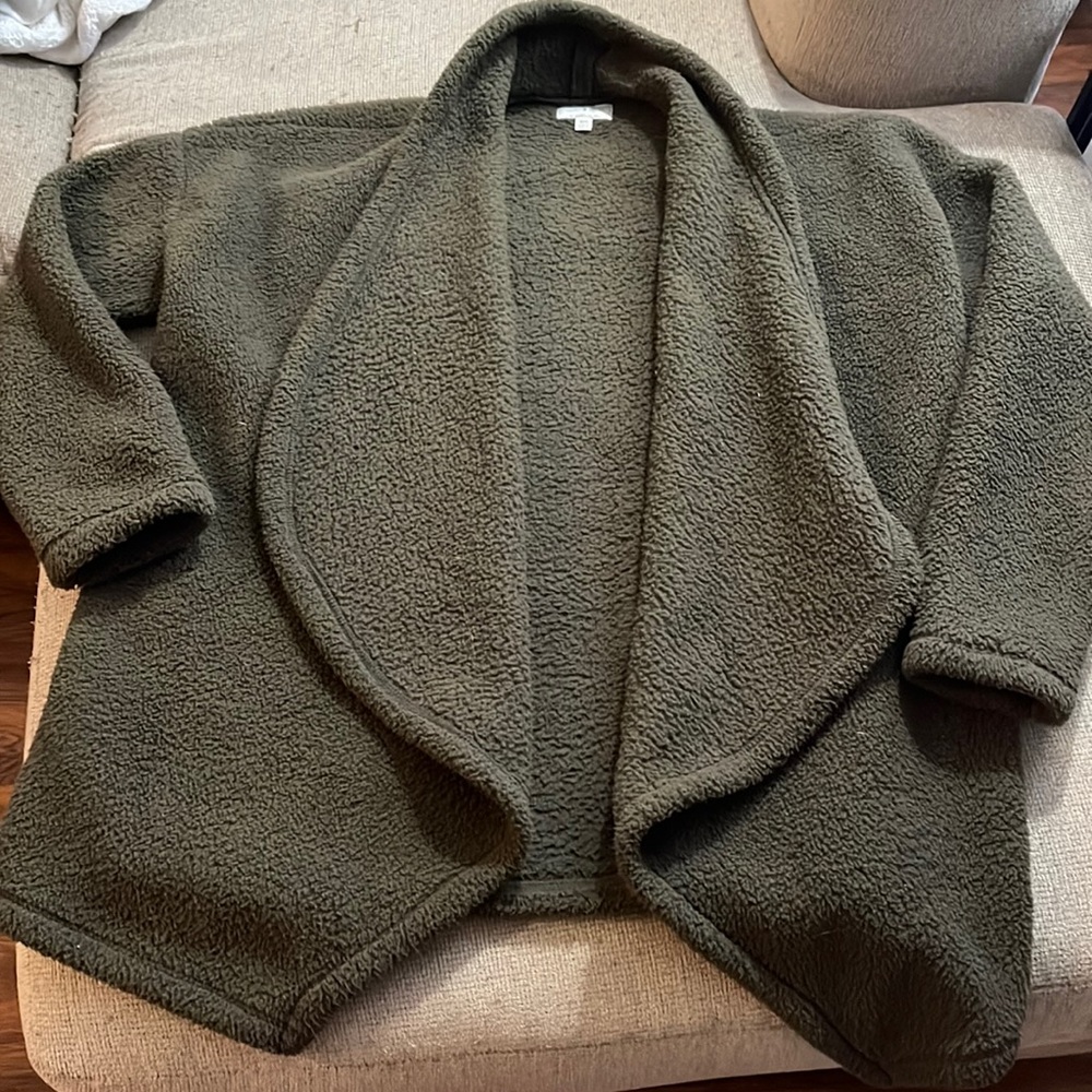 Lucky Brand Open Front Fuzzy Jacket
